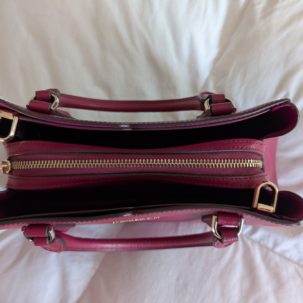 Kate Spade Dark Raspberry Tippy Leather Handbag - Picture 11 of 11